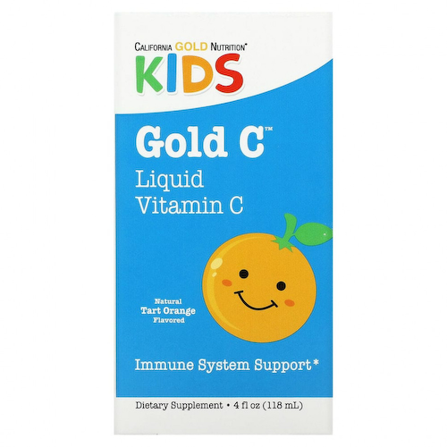 California Gold Nutrition, витамин C в жидкой форме для детей, класса USP, со вкусом терпкого апельсина, 118 мл (4 жидк. унции) #1