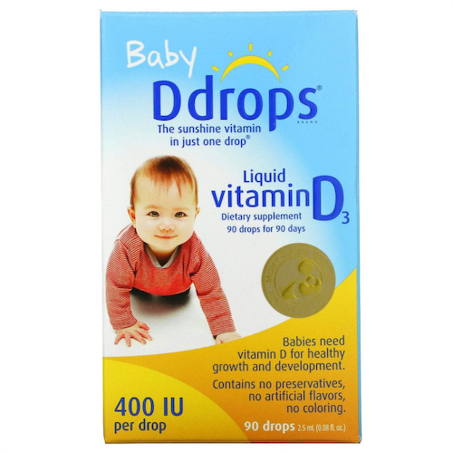 Ddrops, жидкий витамин D3 для детей, 400 МЕ, 90 капель, 2,5 мл (0,08 мл) #1