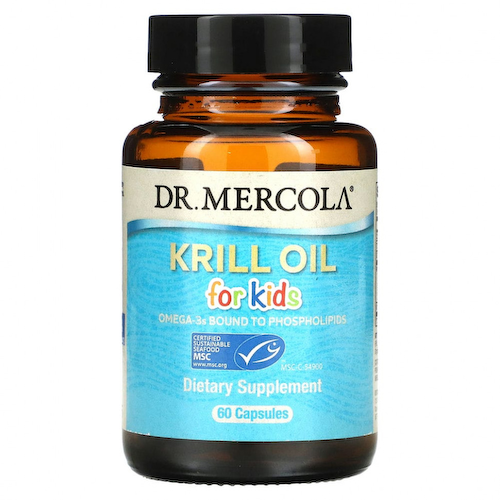 Dr. Mercola, крилевый жир для детей, 60 капсул #1