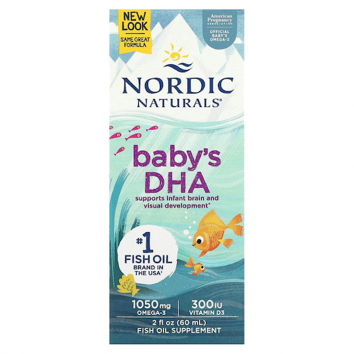 Nordic Naturals, докозагексаеновая кислота (ДГК) с витамином D3 для детей, 1050 мг, 60 мл (2 жидк. унции) #1