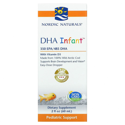 Nordic Naturals, Докозагексаеновая кислота (ДГК) с витамином D3 для младенцев, 60 мл (2 жидкие унции) #1