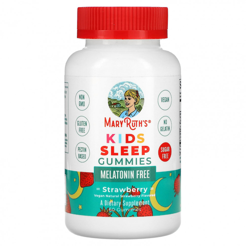 MaryRuth Organics, Жевательные мармеладки для сна, клубника, 60 жевательных таблеток #1