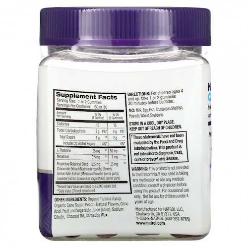Natrol, Kids, Sleep + Calm, Strawberry, Ages 4 + Up, 60 Gummies #1
