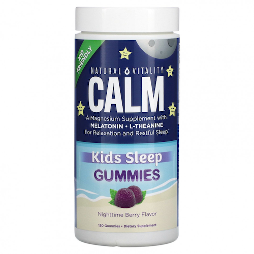 Natural Vitality, Calm, жевательные таблетки для сна, ночные ягоды, 120 жевательных таблеток #1