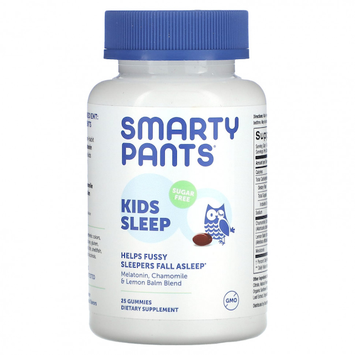 SmartyPants, Kids Sleep, без сахара, для детей от 4 лет, арбуз, 25 жевательных таблеток #1