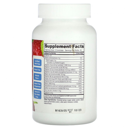 Doctor's Finest, Мультивитамины для подростков, малина, 90 жевательных таблеток #1