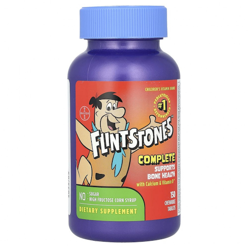 Flintstones, Комплекс для детей, мультивитаминная добавка, 150 жевательных таблеток #1