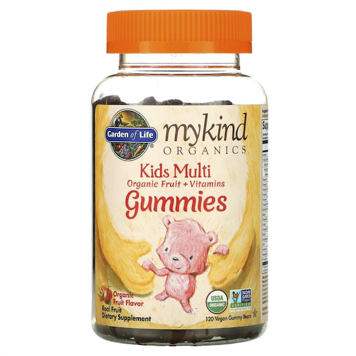 Garden of Life, MyKind Organics, Kids Multi, детские мультивитамины со вкусом органических фруктов, 120 веганских мармеладных мишек #1