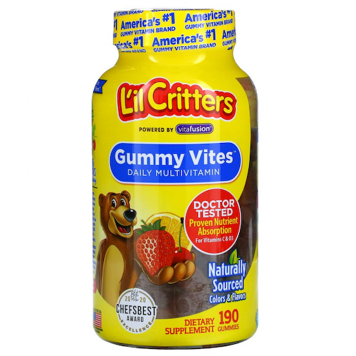 L'il Critters, Gummy Vites, ежедневные мультивитамины, 190 жевательных мармеладок #1