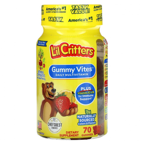 L'il Critters, Gummy Vites, полноценный мультивитаминный комплекс, 70 жевательных конфет #1