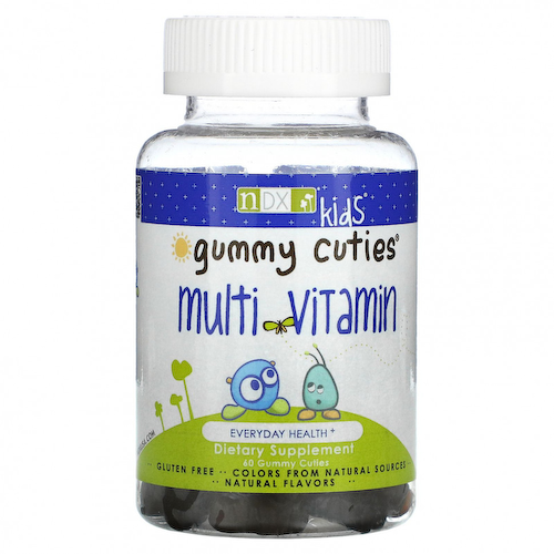 Natural Dynamix (NDX), Gummy Cuties, мультивитамины для детей, 60 жевательных мармеладок #1