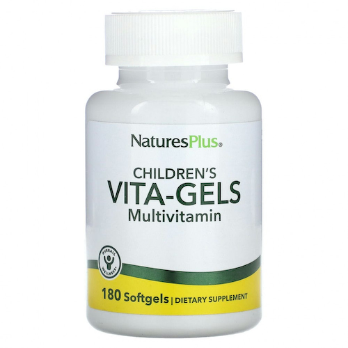 NaturesPlus, Витаминные мультивитамины для детей, апельсин, 180 мягких таблеток #1