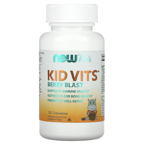NOW Foods, Kid Vits, ягодный взрыв, 120 жевательных таблеток #1