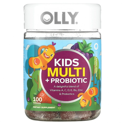 OLLY, Мультивитамин для детей, ягодный пунш, 100 жевательных таблеток #1