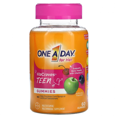One-A-Day, For Her, VitaCraves, для подростков, 60 жевательных таблеток #1