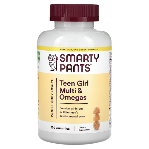 SmartyPants, мультивитамины для девочек-подростков, лимон, лайм и ягодный микс, 120 жевательных конфет #1