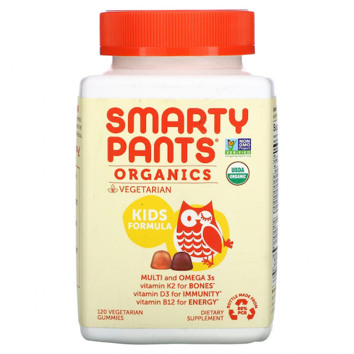 SmartyPants, Organics, комплекс для детей, вишня и ягодный микс, 120 вегетарианских жевательных таблеток #1