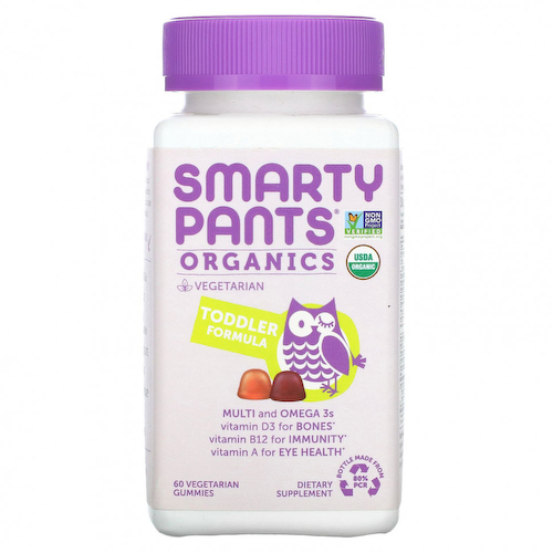 SmartyPants, Organics, комплекс для малышей, вишня и ягодный микс, 60 вегетарианских жевательных таблеток #1