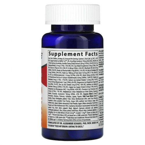 Trace Minerals ®, Feed My Brain, для детей, со вкусом фруктового пунша, 60 жевательных вафель #1