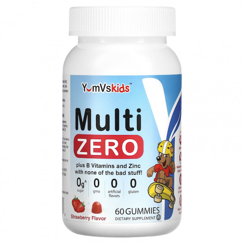 YumV's, Для детей, Multi Zero, клубника, 60 жевательных таблеток #1
