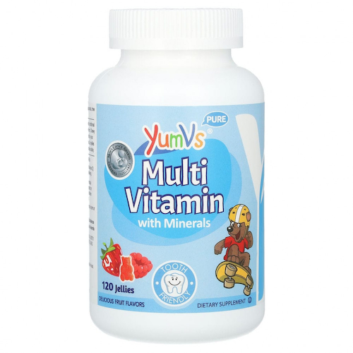 YumV's, мультивитамины с минералами, приятные фруктовые вкусы, 120 желейных конфет #1