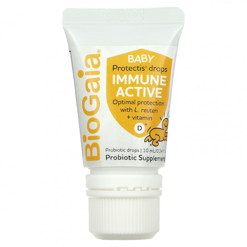 BioGaia, Baby Protectis капли, для иммунитета, 0–36 месяцев, 600 МЕ, 10 мл (0,34 жидк. Унции) #1