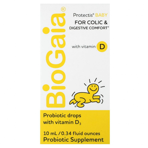 BioGaia, ProTectis, детские капли, против колик и для комфортного пищеварения, с витамином D, 10 мл (0,34 жидк. унции) #1