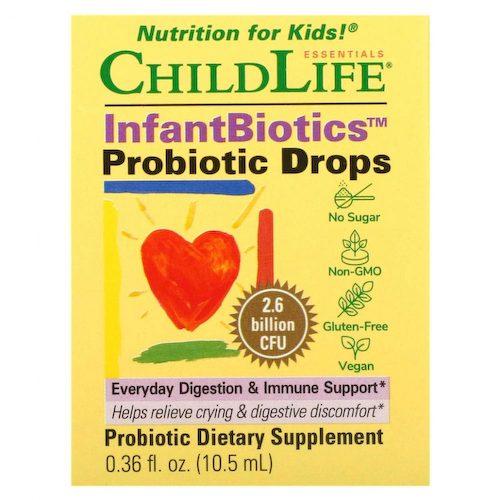 ChildLife, Essentials, InfantBiotics, пробиотические капли, 2,6 млрд КОЕ, 10,5 мл (0,36 жидк. Унции) #1