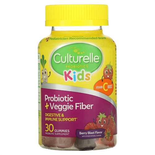 Culturelle, жевательные конфеты с пробиотиками для детей, ягодный вкус, 30 жевательных конфет для приема раз в день #1
