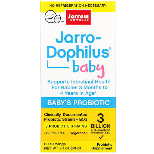 Jarrow Formulas, Jarro-Dophilus Baby, детский пробиотик, от 3 месяцев до 4 лет, 3 млрд живых бактерий, 60 г (2,1 унции) #1