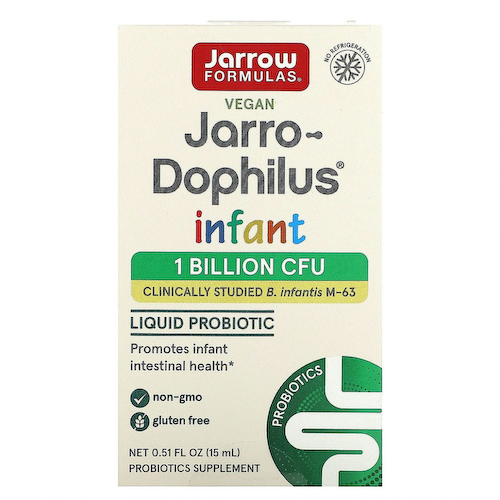 Jarrow Formulas, Jarro-Dophilus, для младенцев, пробиотики в каплях, 1 миллиард живых бактерий, 15 мл (0,51 жидк. унции) #1