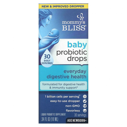 Mommy's Bliss, ежедневные капли с пробиотиком, для новорожденных, 10 мл (0,34 жидк. унции) #1