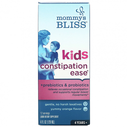 Mommy's Bliss, Kids Constipation Ease, для нормализации работы ЖКТ у детей, от 4 лет, апельсин, 120 мл (4 жидк. унции) #1
