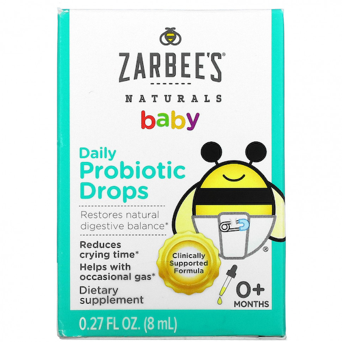 Zarbee's, Для детей, ежедневные пробиотические капли, от 0 месяцев, 8 мл (0,27 жидк. Унции) #1