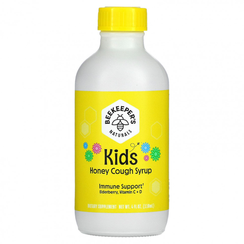 Beekeeper's Naturals, Kids, медовый сироп от кашля, 118 мл (4 жидк. Унции) #1