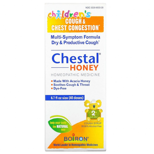 Boiron, Chestal Honey, помощь при кашле и накоплении секрета в просвете бронхов у детей, 40 доз (6,7 жидк. унций) #1