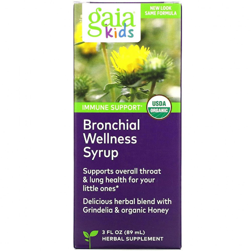 Gaia Herbs, детский сироп для здоровья бронхов, 89 мл (3 жидк. унции) #1