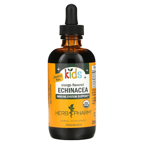 Herb Pharm, эхинацея для детей, без спирта, с апельсиновым вкусом, 120 мл (4 жидк. унции) #1