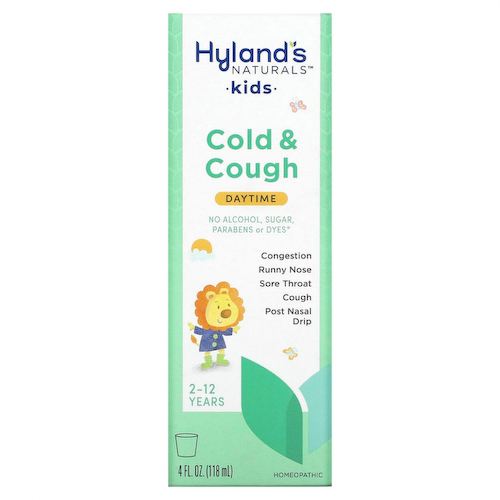 Hyland's, 4 Kids, средство от насморка и кашля для детей, для приема днем, от 2 до 12 лет, 118 мл (4 жидк. унций) #1
