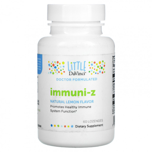 Little DaVinci, Immuni-Z, добавка для укрепления иммунитета, со вкусом натурального лимона, 60 пастилок #1