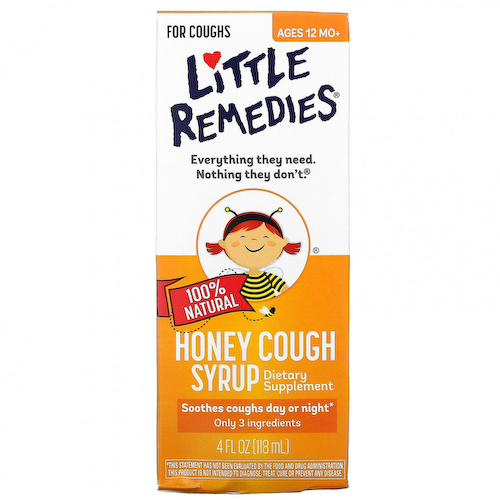 Little Remedies, 100% натуральный медовый сироп от кашля, для детей от 12 месяцев, 118 мл (4 жидк. Унции) #1