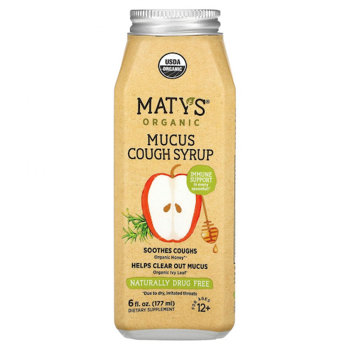 Maty's, Органический сироп от кашля, отхаркивающий, для детей от 12 лет, 177 мл (6 жидк. унций) #1