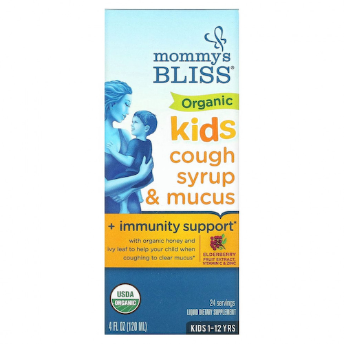 Mommy's Bliss, органический сироп от кашля для детей, укрепление иммунитета, для детей от 1 до 12 лет, 120 мл (4 жидк. унции) #1