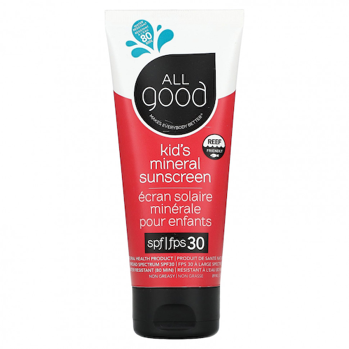 All Good Products, Минеральное солнцезащитное средство для детей, SPF 30, 89 мл (3 жидк. Унции) #1