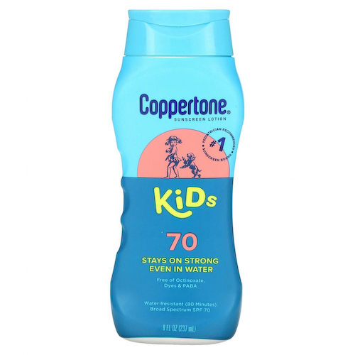 Coppertone, Kids, солнцезащитный лосьон, SPF 70, 237 мл (8 жидк. Унций) #1