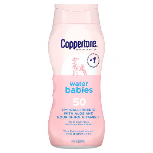 Coppertone, Солнцезащитный лосьон, Water Babies, SPF 50, 237 мл (8 жидк. Унций) #1