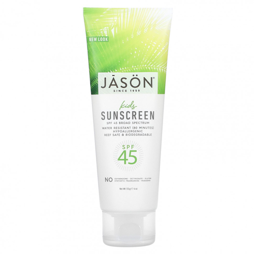 Jason Natural, Sun, Детский солнцезащитный крем, SPF 45, 4 унции (113 г) #1