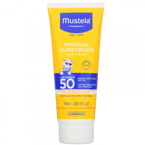 Mustela, минеральное солнцезащитное средство для детей, SPF 50, 100 мл (3,38 жидк. унции) #1