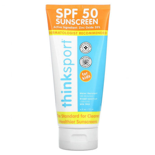 Think, Thinksport, солнцезащитное средство с SPF 50, для детей, 177 мл (6 жидк. унций) #1