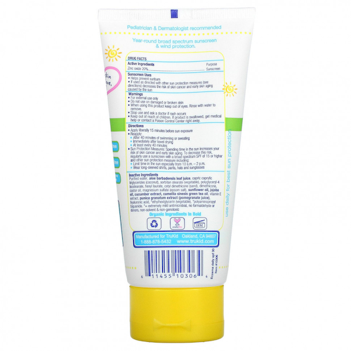 TruKid, Ежедневное солнцезащитное средство от экземы, SPF 30, без запаха, 100 мл (3,4 жидк. Унции) #1